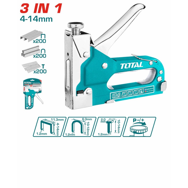 TOTAL TOOLS 3 in 1 Staple gun - THT31143