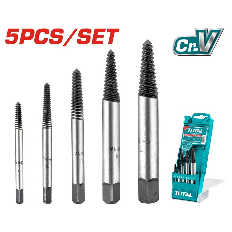 Total Tools 5 Pcs screw extractor set -TACSE0056