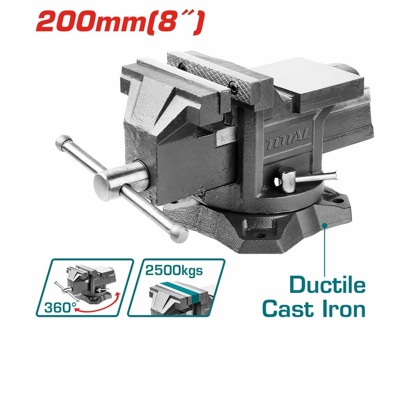 TOTAL TOOLS Bench vice "8"inch-THT6186