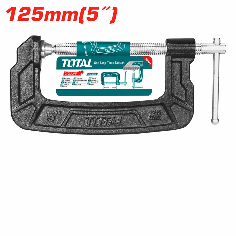 TOTAL TOOLS G clamp 125mm(5") inch- THT13151