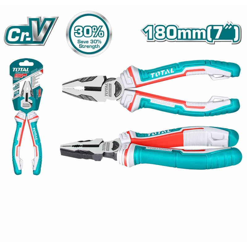 TOTAL TOOLS High leverage combination pliers (7")inch-THT210706S