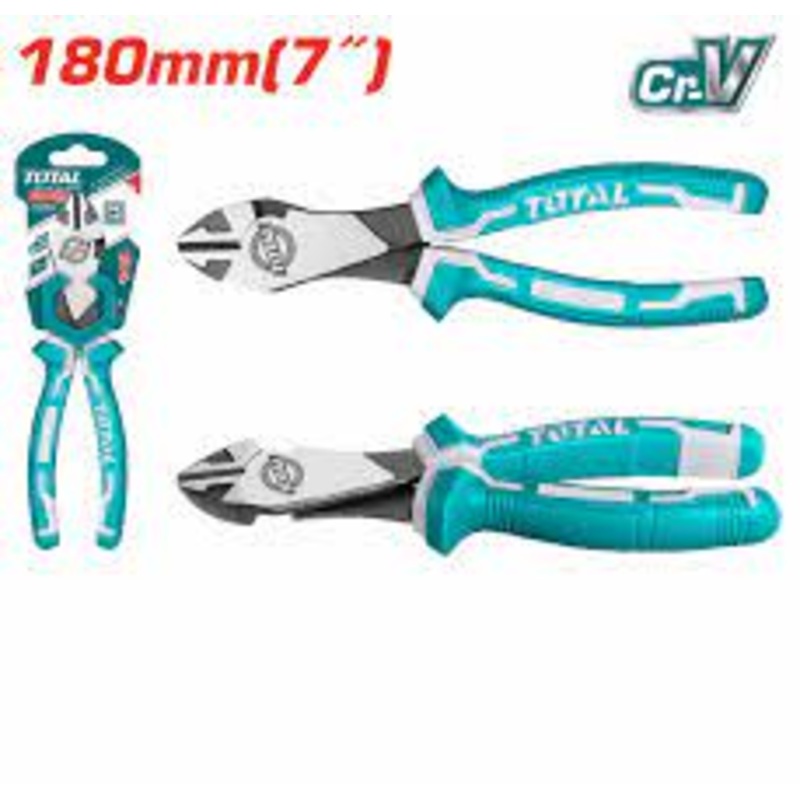 TOTAL TOOLS High leverage heavy-duty diagonal cutting pliers 180mm- THT27716S