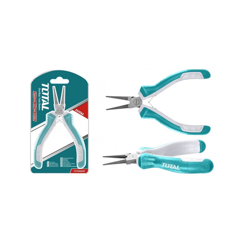 TOTAL TOOLS Mini round nose pliers 4.5 inch-THTMN656