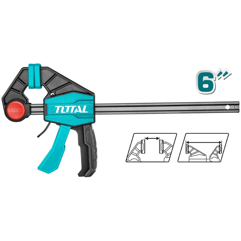 TOTAL TOOLS Quick bar clamp 6"inch - THT1340601