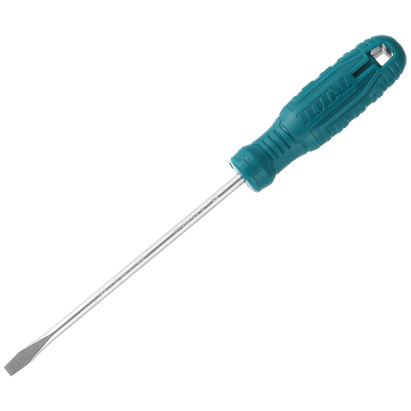 TOTAL TOOLS Slotted Screwdriver 6mm X 150mm with plastic handle - THTDC2166