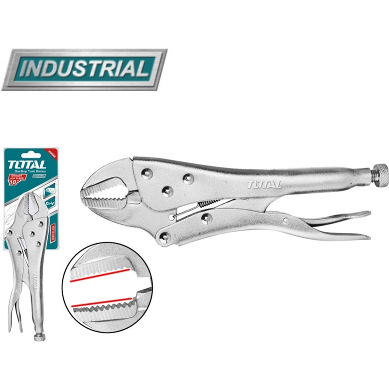 TOTAL TOOLS Straight jaw plier 10"inch - THT191005