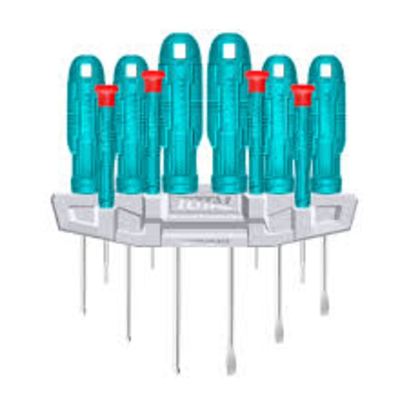 TOTAL TOOLS10 Pcs screwdriver and precision screwdriver set-THTDC251001