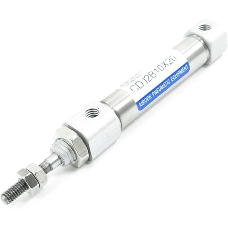 Mini Pneumatic Round  Double Acting Cylinder Piston Bore  Diameter 10 mm without Skirt - CDJ2B