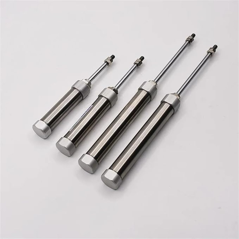 Mini Pneumatic Round Double Acting Cylinder Piston Bore Diameter 20 mm Stroke 25 mm without Skirt - FDA20x25