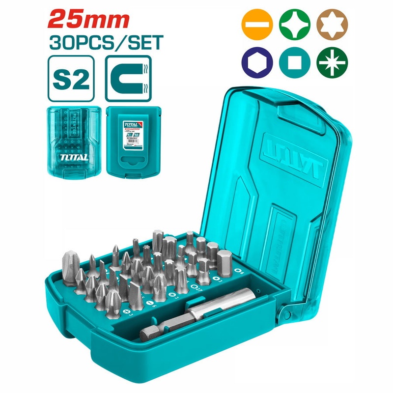 TOTAL TOOLS 30Pcs screwdriver bits set -TACSD10306