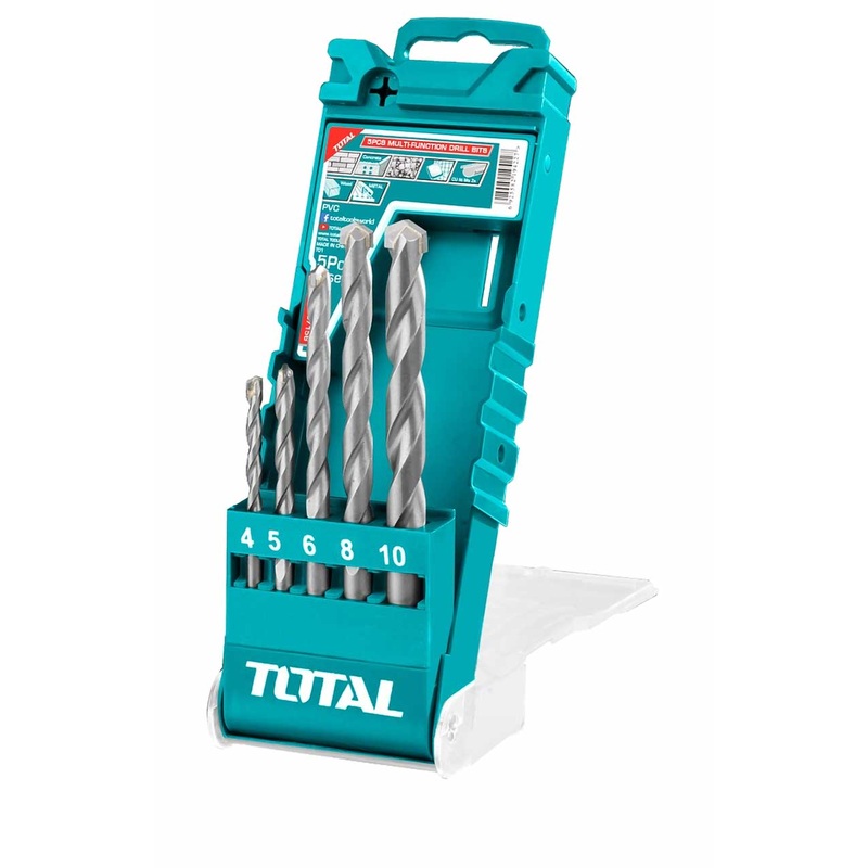TOTAL TOOLS 5PCS multi-function drill bits - TACSD7156