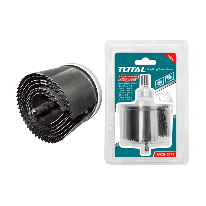 TOTAL TOOLS 7pcs Hole saw set - TACSH3071