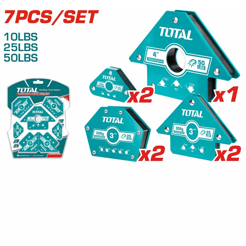 TOTAL TOOLS 7PCS Magnetic welding holder set - TAMWH7006