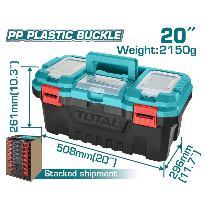 TOTAL TOOLS Plastic tool box20 inch - TPBX0201