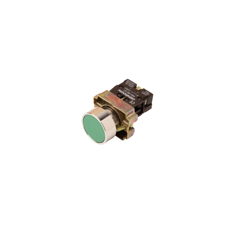 Flush Push Button Switch green N/O  Diameter 22 mm-SB2-BA31