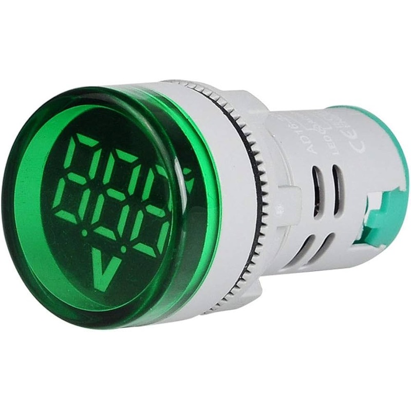 Pilot Led Lamp Digital Voltage Meter -AD22-22VM