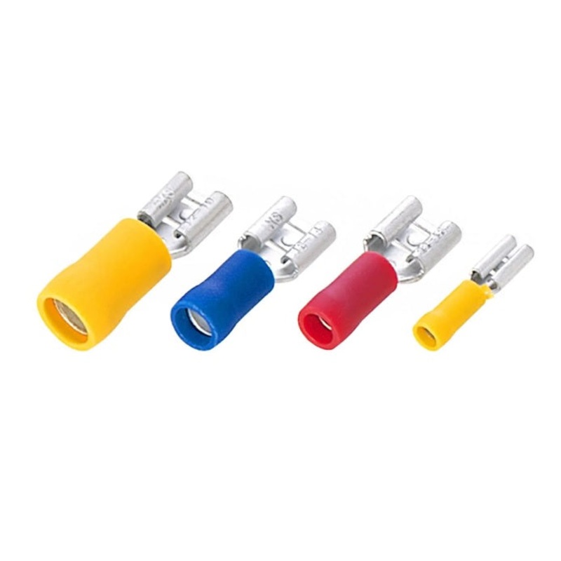 Terminal Insulation Fully Insulated Female Disconnect Copper Connector 100 pcs. model FDD2