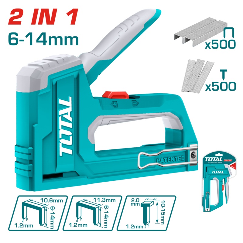 Total tools 2in1 hand staple gun (Staples/ Brad Nails)- THT31146