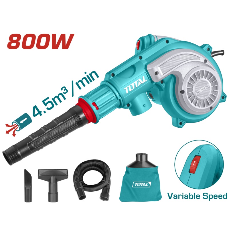 Total tools Aspirator blower 800 W + dust bag - TB8036