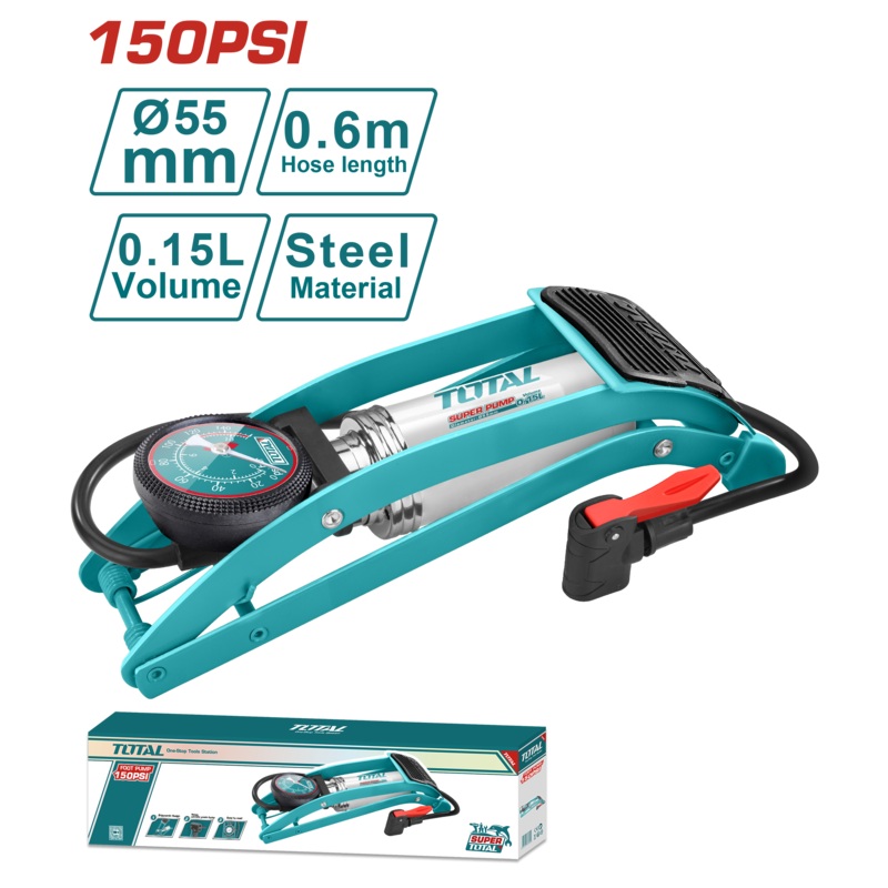 Total tools Foot pump 55* 120 mm - TMPP5511