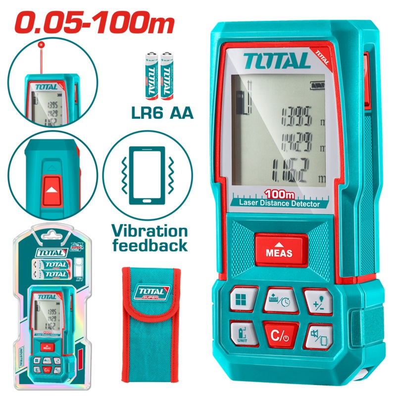 Total tools Laser distance detector 100 M - TMT51036